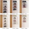 Closet Handbag Hanging Organizer For Wardrobe Storage Bag Door Wall Clear Sundry Shoe Bag with Hanger Pouch Handbag Organizer