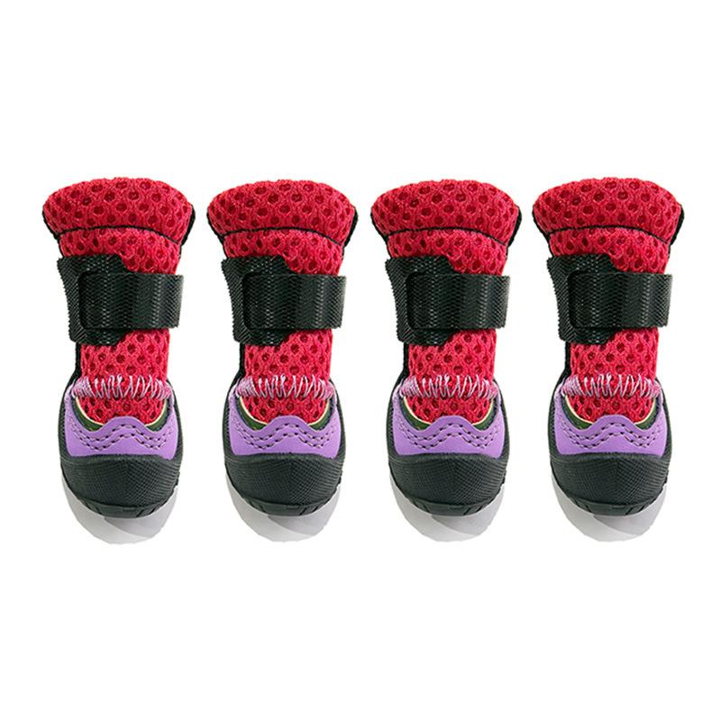 26 Years Outdoor Small Dog Shoes Teddy Bichon Schnauzer Summer Breathable Anti-scalding Feet Wear-resistant Pet Dog Shoes