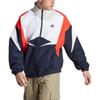 Adidas Sport Performance Color Block Zip Outdoor Casual Jacket Men Jacket Blue Black IB4307