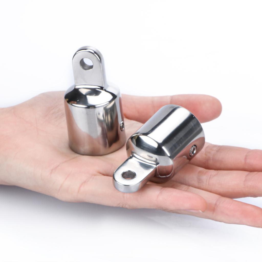 2 Pieces Boat 1" Bimini Parts Accessories Marine 316 Stainless Steel Slip Cap Boat  Fittings Marine Hardware Yacht