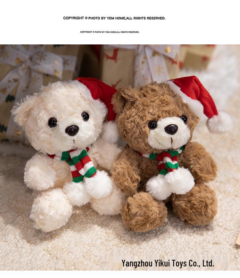 Holiday Gift Plush Teddy Bear with Valentine’s Day Rose Bouquet - Christmas & Graduation Celebration