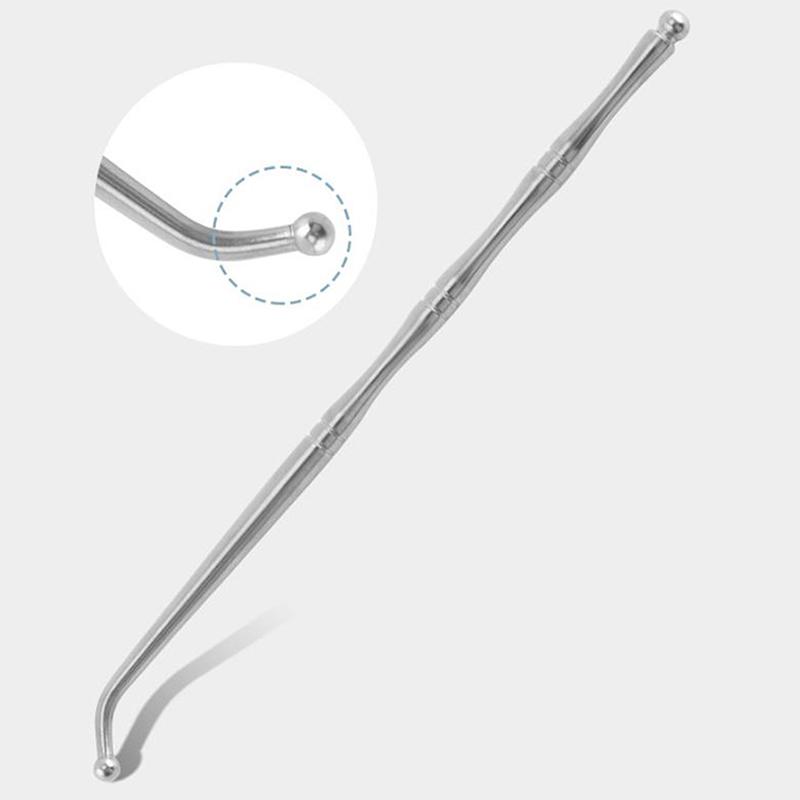Doppelkopf Edelstahl Manuelle Akupunkturstift Triggerpunkt-Massagegerät Tiefengewebe-Massagegerät für Körpermeridian Schmerzlinderung
