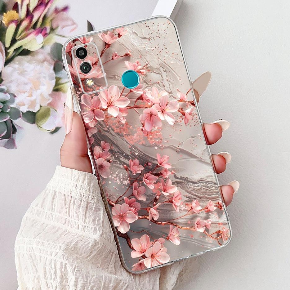 For Honor 9X Lite Case JSN-L21 JSN-L22 Cute Love Heart Painted Cover Soft Silicone Case For Honor 10X Lite DNN-LX9 10XLite Shell