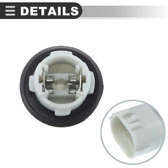 Motoforti Turn Signal Light Bulb Socket Holder, for Toyota Avalon 1995-1999, Plastic, 90075-60001/81945AC030, Gray, 3pcs