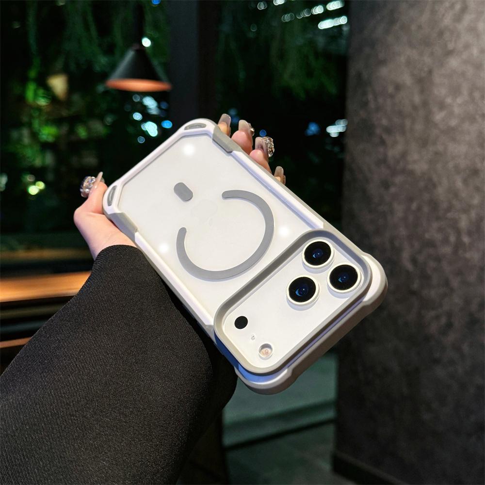

Для Magsafe Прозрачный Ударопрочный Бронированный Чехол ArmorHit Color Для iPhone 17 Air 16 17 Pro Max 17 Pro Магнитный Прозрачный Акриловый Жесткий Чехол iPhone17Pro