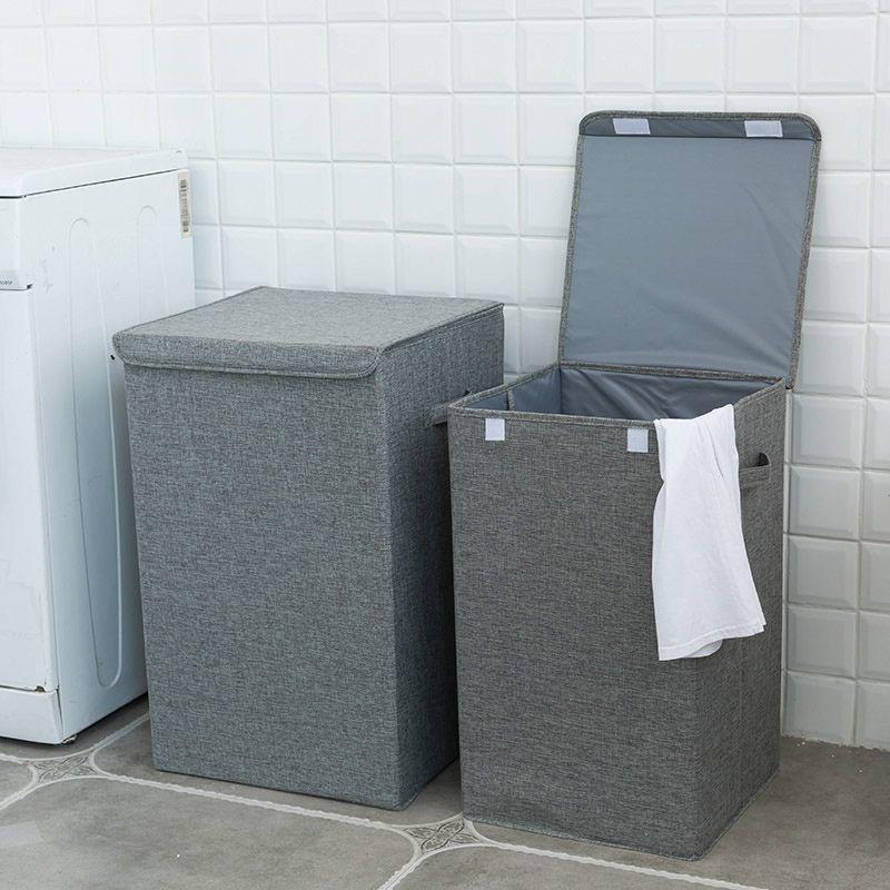 Nordic Style Foldable Fabric Laundry Basket - Large Capacity Hamper for Dirty Clothes