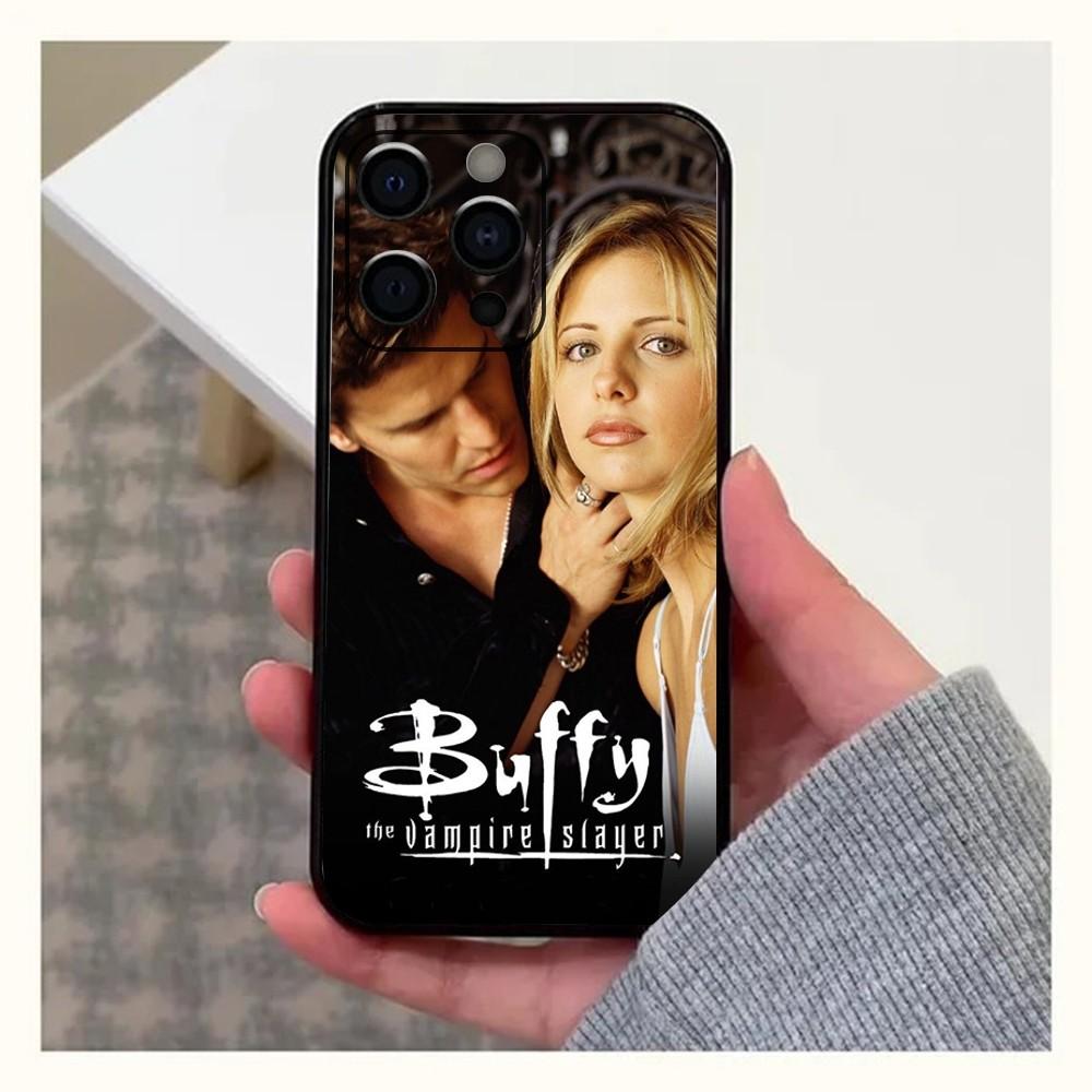 

B-Buffy the Vampire Slayer Phone Case For Apple iPhone 15,14,13,12,11,Pro,X,XS,Max,XR,Plus,Mini Soft black shell iPhone11