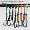 Outdoor Hook Backpack Buckle High Strength Good Load-bearing Anti-loss Nylon Rope Multifunctional Hanging Ring Bag Hooks Accessories Buckles