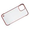 Capa de Celular Rígida de PC Galvanizada para Iphone 12 Meia Borda Transparente