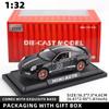 1/32 Scale Porsche 911 Turbo S Diecast Metal Model Toy Sports Car with Sound And Light For Kids Adults