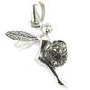 Les Trésors De Lily [L9752] - Silver Pendant 'Tinkerbell' Gray (crystal)