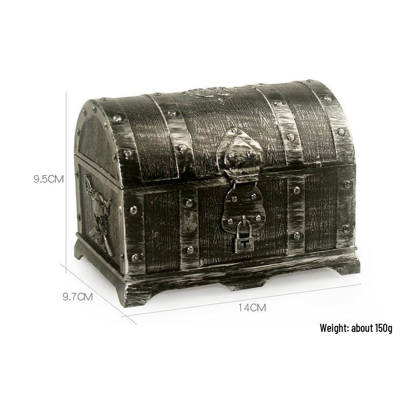 Pirate Treasure Chest Toy Kids Plastic Playhouse Halloween Decor 14x11x10 cm 1390₽