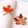 Autumn Maple Leaf Napkin Ring Thanksgiving Halloween Easter Restaurant Wedding Table Decoration Holiday Gift