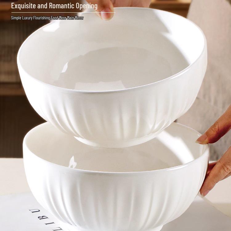 8" Ceramic Soup Bowl Set (2 pcs) - 2025 Modern Design with Underglaze Color