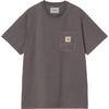 S/S Pocket Work Pocket T-Shirt Loose Contrast Stitch Square Label Short Sleeve Men T-shirts A212010-26-PG