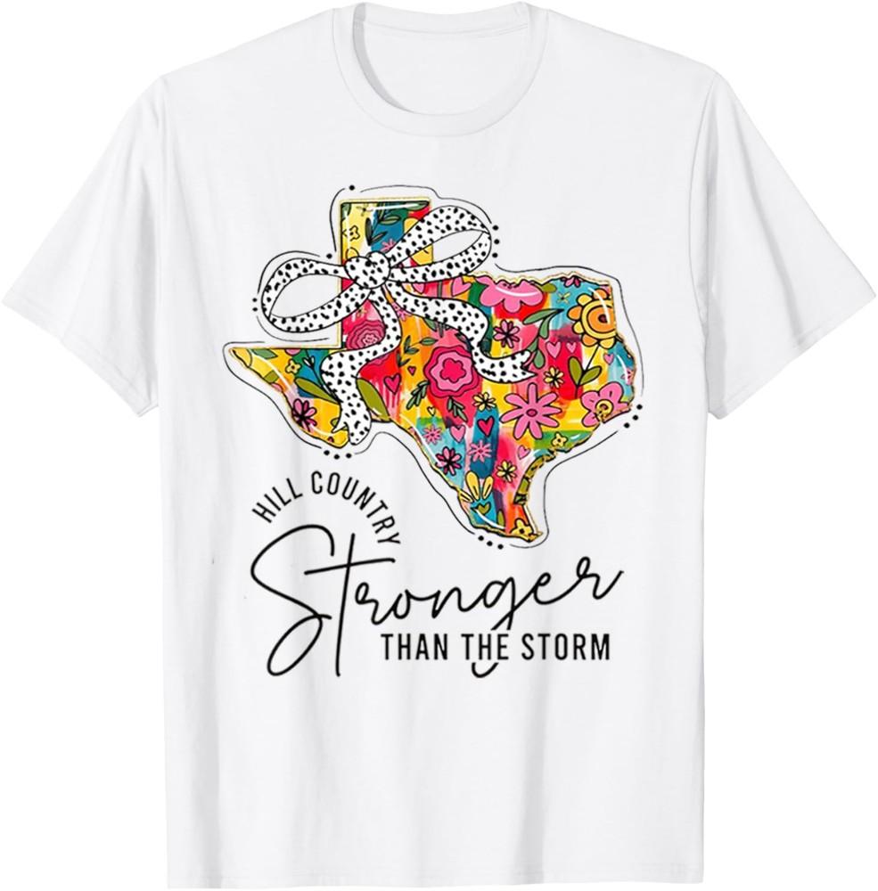 Girly Pray For Texas Strong 2025 Floral Coquette Bow USA T-Shirt