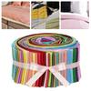 40 Stück Jelly Rolls Stoff DIY Basteln Baumwolle Quilt Bastelpaket Vorgeschnittene Jelly Roll Rollen für Patchwork Scrapbooking Nähen Basteln