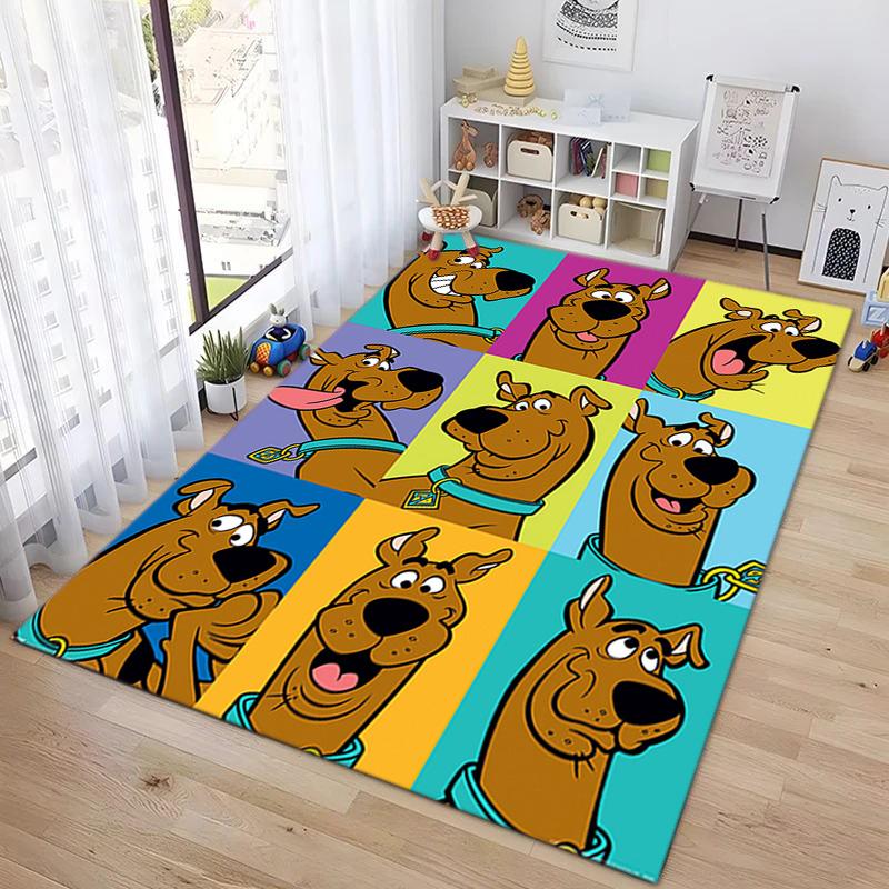 Halloween cartoon comedy adventure movie Scooby-Doo carpet is suitable for living room and bedroom doormats office balcony decorative carpet V12