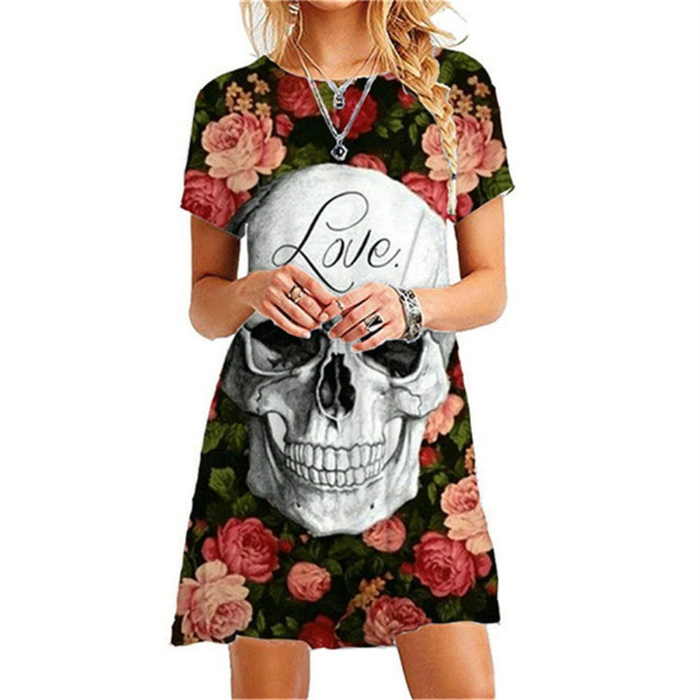 Summer Slim Sexy Women's Short Sleeve Mini Dress Fashion O-Neck Women Clothes Skeleton Solid Color Casual A-line Dress