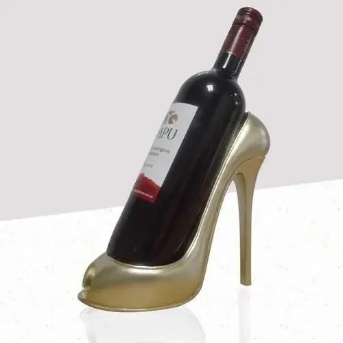 Creative High-heeled Shoes Wine Rack Home Living Room Table Decorations Ornaments To Send Friends Gifts Living Room Decoration