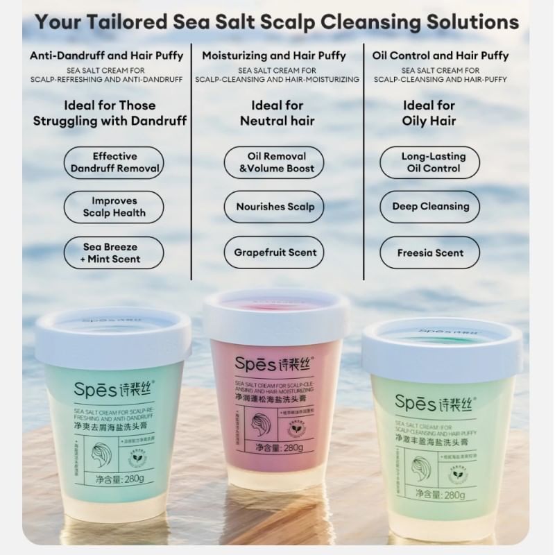 Spes - Fluffing Moisturizing Sea Salt Shampoo