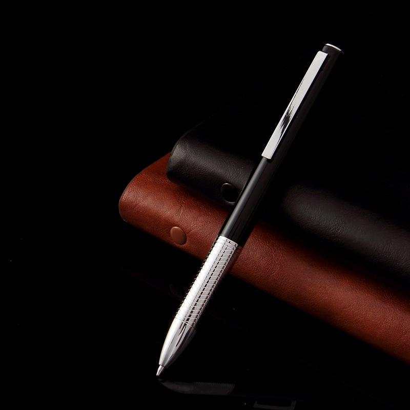 Metal Plated Rotating Ballpoint Pen, Business Advertising Gift, Oil Pen, Ballpoint Pen, Signature Pen, School Office Supplies