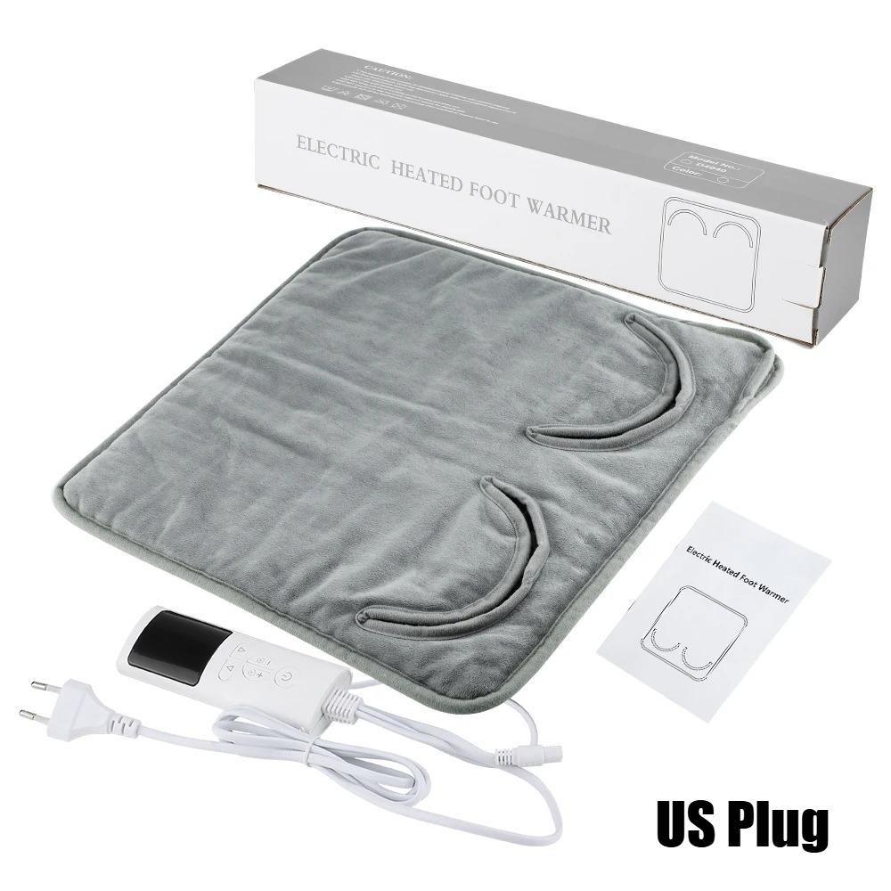 

Adjustable Temperature Remote Control Heated Feet Pad Winter Electric Foot Warmer for Home or Office Thermal Equipment
