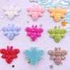 10PCS Mix Colorful Resin Cartoon Rose Bee Figurines Flat back Stone DIY Wedding Bow Decor Scrapbook Christmas Accessories Crafts
