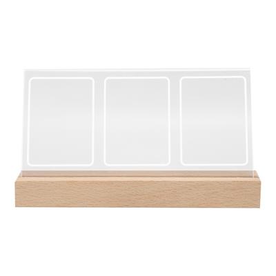 Photo Frame Instant Picture Frame 3 Openings Clear Acrylic Night Light Desk Photo Frame for 3in