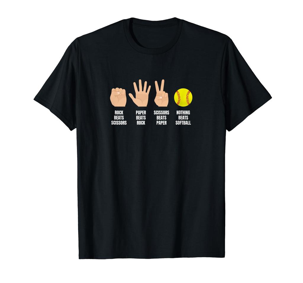 Scissors Softball Rock, Paper, T-shirt