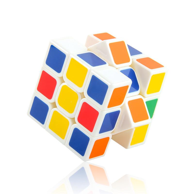 Puzzle Belt Spring Smooth Rounded Corners Third-Order Rubik'S Cube Competition Speed Solid Color Positive-Order Rubik'S Cube Display Box Set