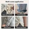 3pcs Sliver Magnetic Adjustable Trouser Legs Clips For Pants Pin Retractable Fixed Leg Pants Loose Button For Jeans Cardigan