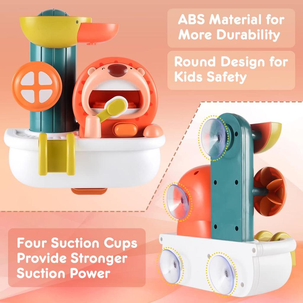 The Lion Brushes Baby Bath Toy Set Bath Toy Water Toy Bath Gifts for Children Boys and Girls From 2 Years