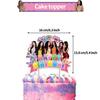 K-Katseyes Theme Birthday Party Decorations Background Kpop Girl Party Favor Fans Balloon Set Cake Topper Backdrop Gift Supplies