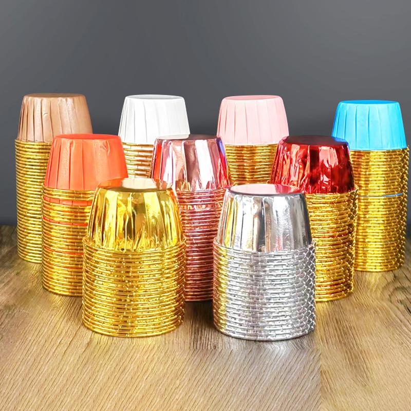 50Pcs Muffin Cupcake Paper Cup Oilproof Cupcake Liner Baking Cup Tray Case Caissettes Cupcake Wrapper Paper Wedding Party