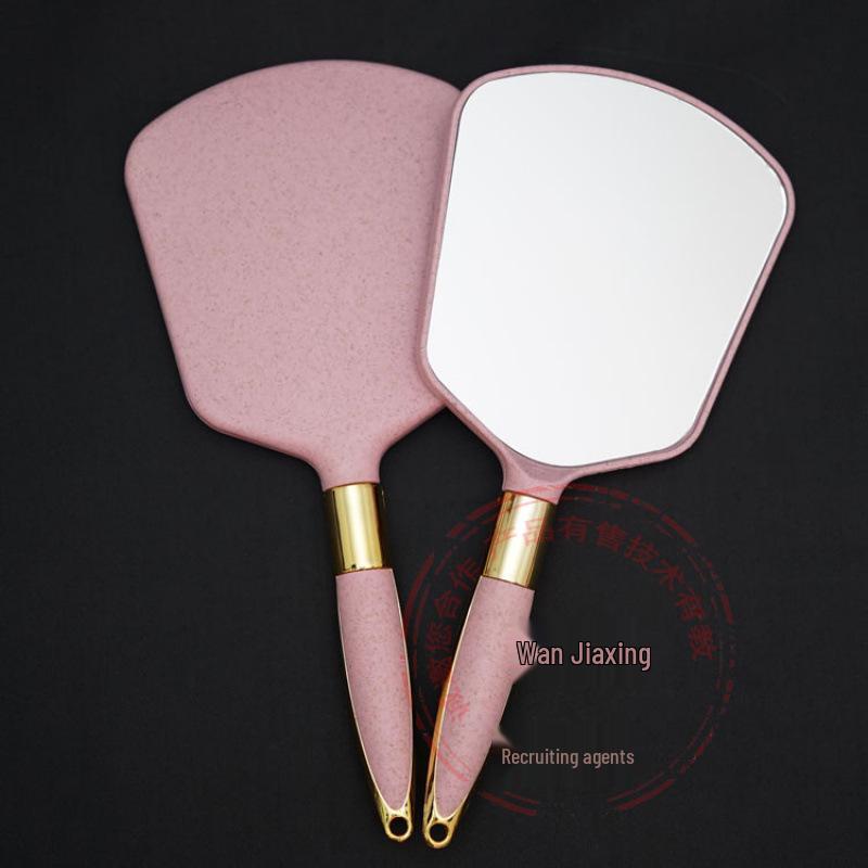 

Портативное ручное косметическое зеркало в европейском стиле: Зеркало для макияжа с длинной ручкой, круглое/квадратное, для татуировки