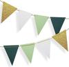 16Pcs Pull The Flag Background Dcoration Triangular Flags Baby Bride Gift Party Birthday Party Decoration Wedding Party Banner