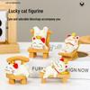 Lie Down & Win Lucky Cat: Small Cute Office & Home Ornament for Decompression