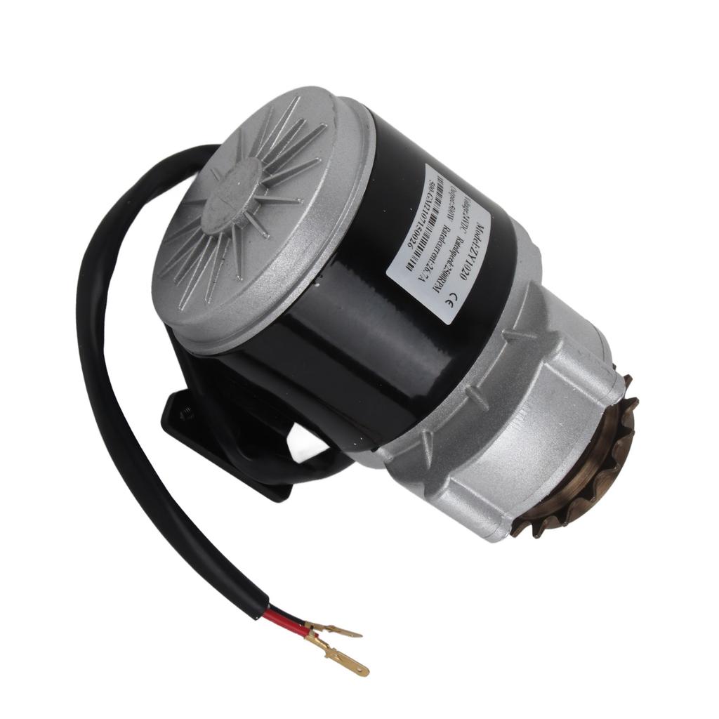 24v 500w Gear Reduction Electric Motor Two Stage Deceleration Large Torque Motor 16 Teeth Sprocket