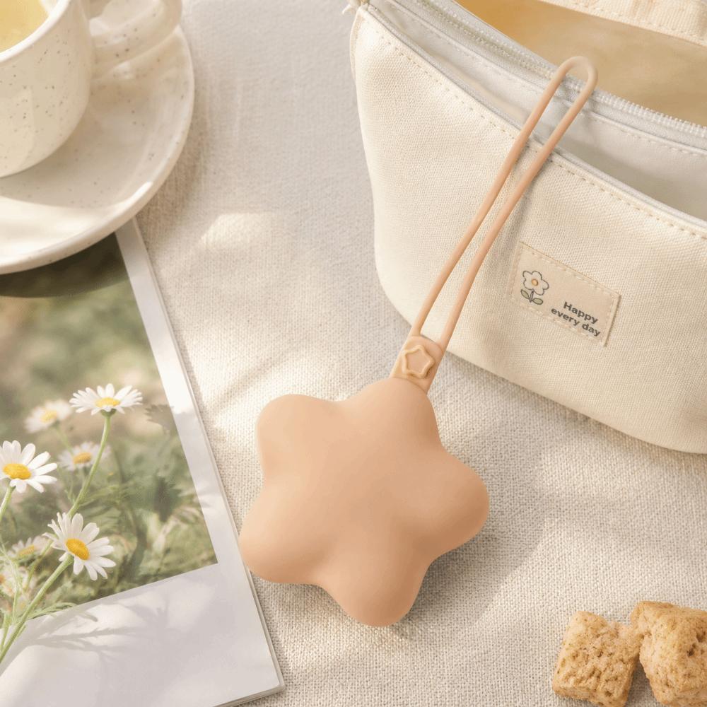 Scatola portaoggetti portatile in silicone a forma di stella Contenitore per succhietto Borsa portaoggetti per passeggino Per passeggini