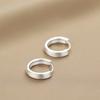 New 925 Sterling Silver Round Earrings Cool Charm Simple Style Earrings Beautiful Jewelry for Women Birthday Party Gift