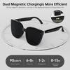 Lunettes Intelligentes à Conduction Osseuse avec Bluetooth pour Appels & Musique, Ajustement Confortable