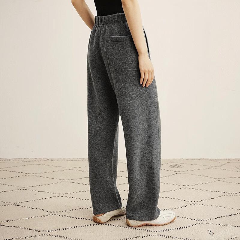 LESS 2025 Winter Merino Wool Straight-Leg Trousers
