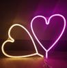 Heart Neon Sign Lights Valentines Day Decor for Wall Decor Neon Signs for Bedroom Wedding Birthday Holiday Party Childern Gift
