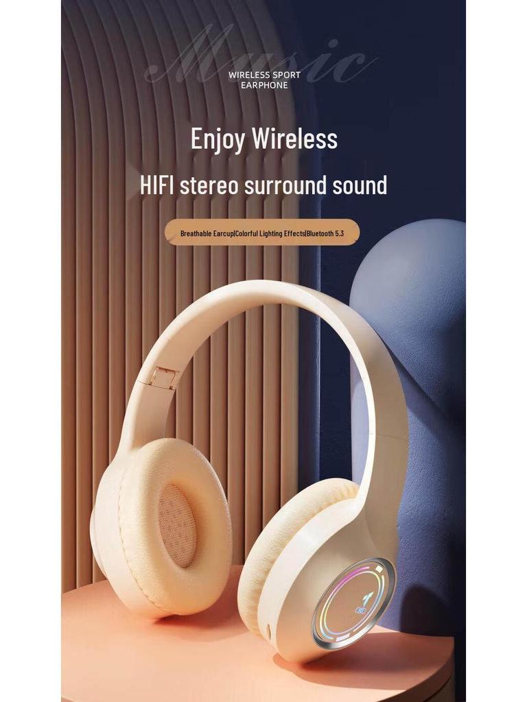 Wireless Over-Ear Bluetooth Noise-Cancelling Headphones with Long Battery Life for Music, Gaming, and E-sports