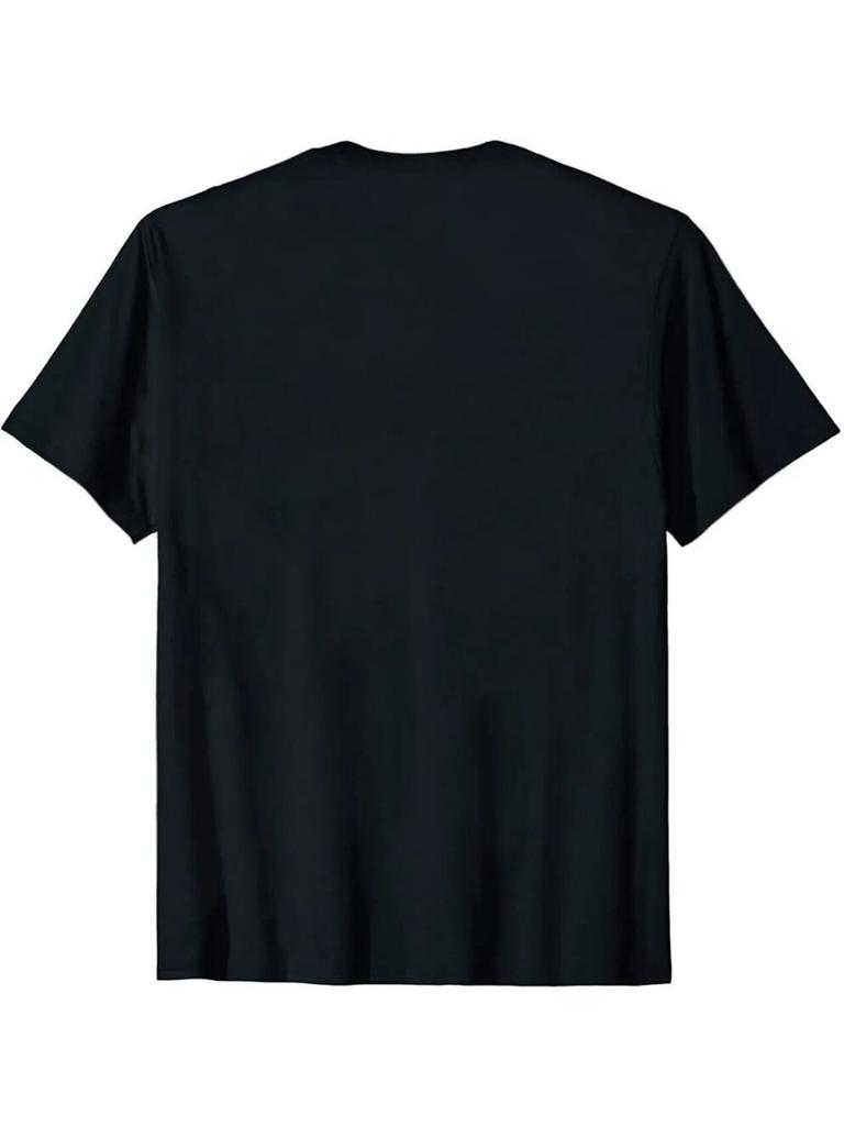 Bear and Compass Graphic T-Shirt 100% Cotton O-Neck Short Sleeve Summer Casual Mens T-shirt Streetwear