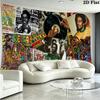 Bob Marley Wall Tapestry Aesthetic Wall Hanging Printed Fabric Blanket Decorative Tapestries for Bedroom Living Room Home Decor