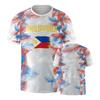 Męski Damski Casualowy T-shirt z Krótkim Rękawem z Nadrukiem Drużyny Narodowej Wygodny Lekki Oddychający Letni Top na Aktywności na Świeżym Powietrzu