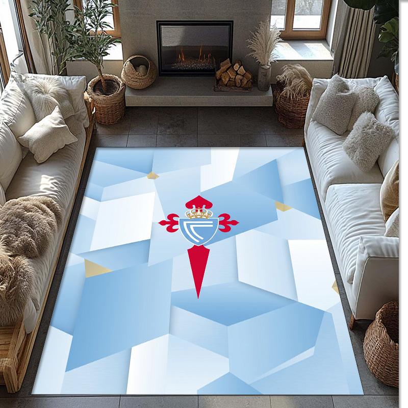 Celta Vigo FC Soccer Football Pattern Soft Area Rug Non Slip Indoor Floor Carpet Sports Decor Mat for Bedroom
