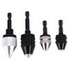 1/4'' Hex Shank Keyless Drill Chuck Quick Change Adapter Converter Drill Adapter